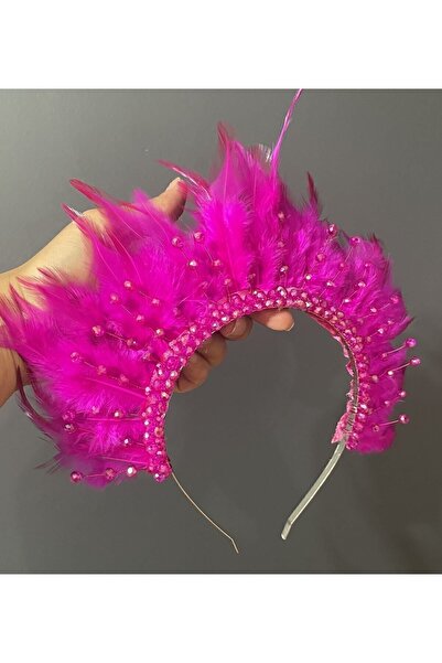 DesaAccessories Henna cu pene, logodna, mireasa, coroana dupa petrecere
