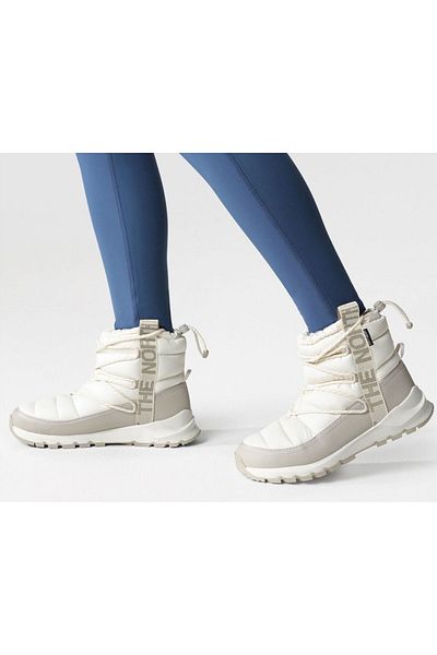 THE NORTH FACE W Thermoball Γυναικείες μπότες χιονιού - Lace Up, WP, NF0A5LWD32F1, Κρέμα