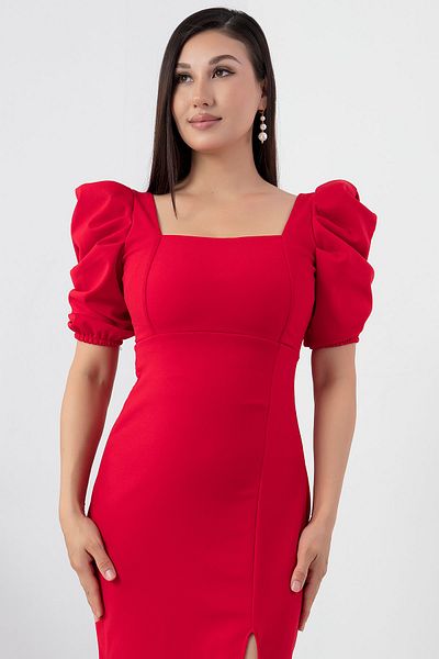 PULLIMM Rochie cu decolteu pătrat cu detalii metalice NY4401
