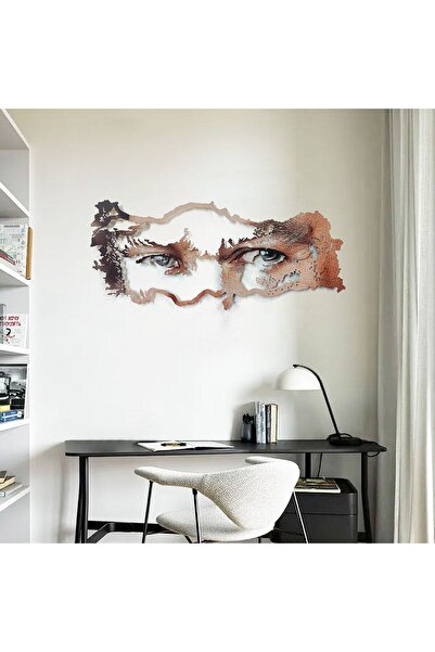 Artepera Atatürk Ve Türkiye Renkli Metal Duvar Tablosu - Atatürk Portresi - E...