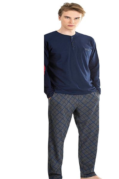 Pierre Cardin 6037 Ανδρικό Σετ Πιτζάμες με μακρυμάνικο