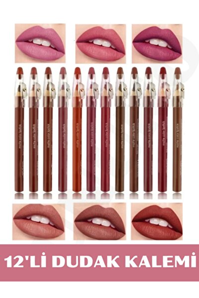 NUNUKO Dudak Kalemi Matte Color Lipstick Jumbo Kalın Kalem Ruj Waterproof 12l...