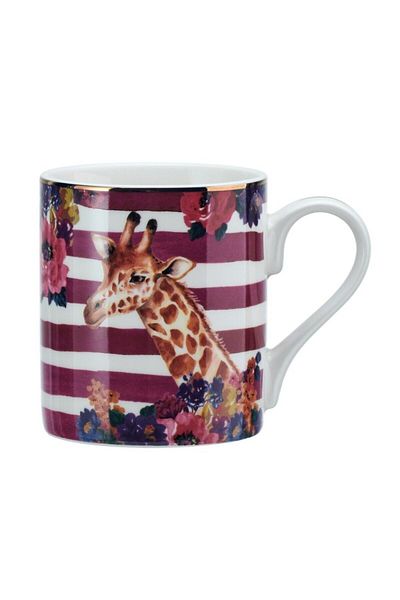 MIKASA 280ml Fine China Giraffe Patterned Mug