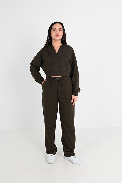Koza Butik Γυναικείο Σετ αθλητικής φόρμας με κουκούλα V 3988-24
