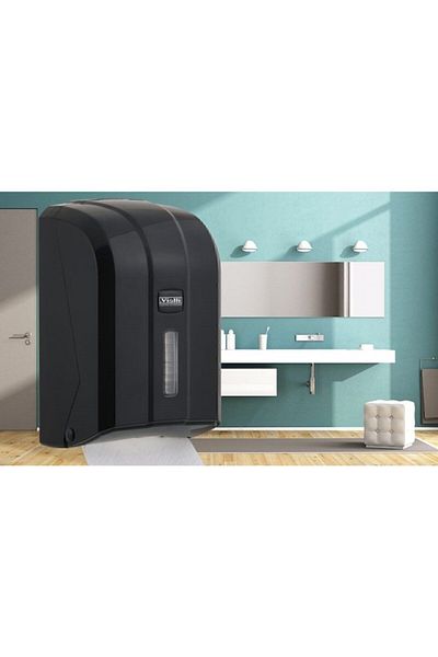Vialli K6zb Z Layer (ATTENCE: WC TOILET PAPER) Dispenser Mini Size Black