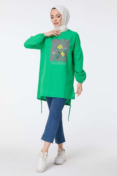 TOFİSA 10812-YESIL Tunika