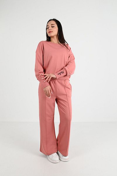 Koza Butik Γυναικεία αθλητική φόρμα με φαρδιά πόδια 3936-24