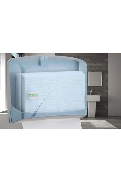 Vialli K1t Z Fold Paper Towel Dispenser Transparent-capacity 200 Paper