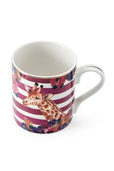MIKASA 280ml Fine China Giraffe Patterned Mug