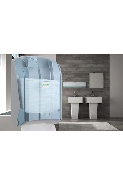 Vialli K6zt Z Folded (ATTENCE: WC TOILET PAPER) Dispenser Mini Size Transparent