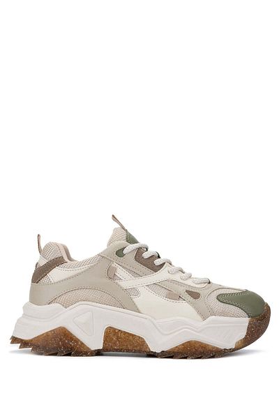 Tamer Tanca Vegan Women's Sneakers - White/Khaki Sports Shoes