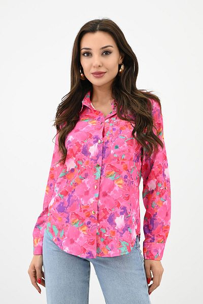 Koza Butik Cămașă - Roz - Regular fit