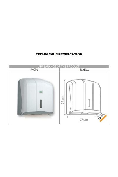 Vialli K4b C-v Folded Paper Towel Dispenser Black