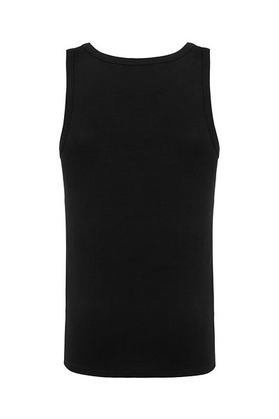 Steve Wolls Men's Black Single Strap Bamboo Tank Top - 33400