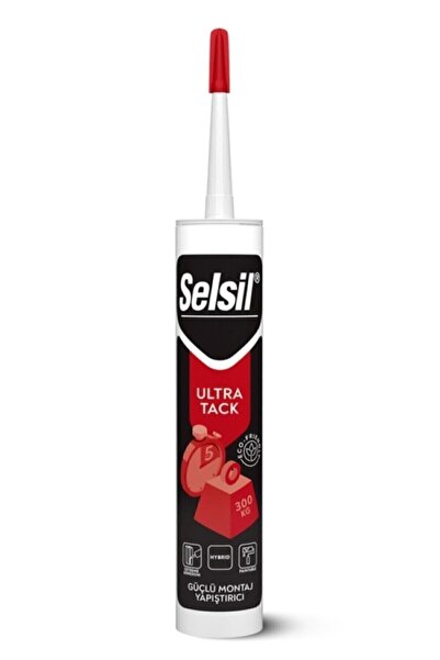 Selsil Ultra Tack Hybrid Çok Güçlü Korniş Yapıştırıcısı 290 ml (300 KG'YE KAD...