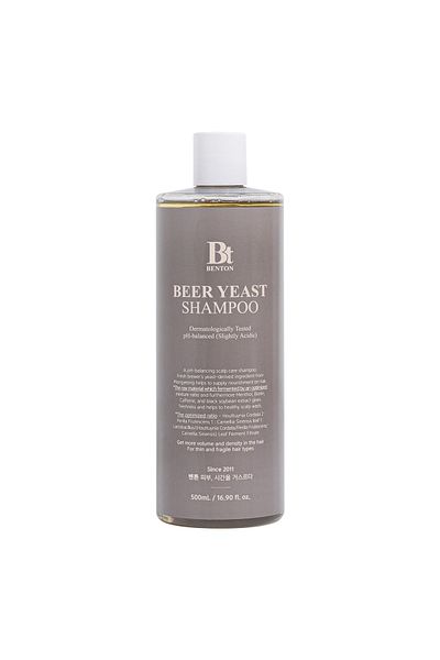 Benton Beer Yeast Shampoo 500ml - Yeast Shampoo for Volume and Radiance