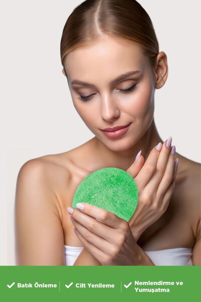 NAUMED صابون إسفنجي طبيعي بخلاصة الصبار - 130 جرام، لإصلاح الباتيك والفراولة