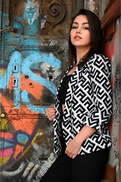 Koza Butik Γυναικείο μπουφάν με μισό μανίκι 1035-22