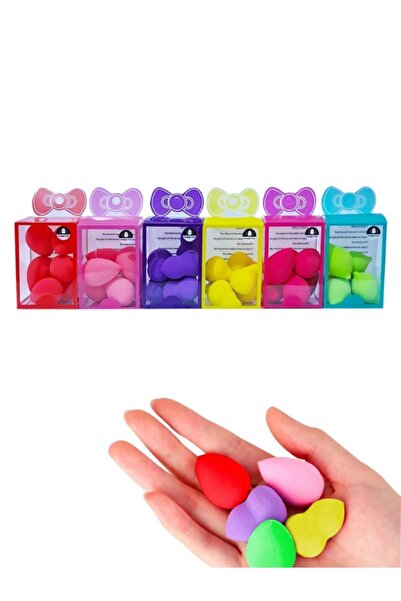 Acarlar Ticaret 6lı Mini Renkli Makyaj Süngeri