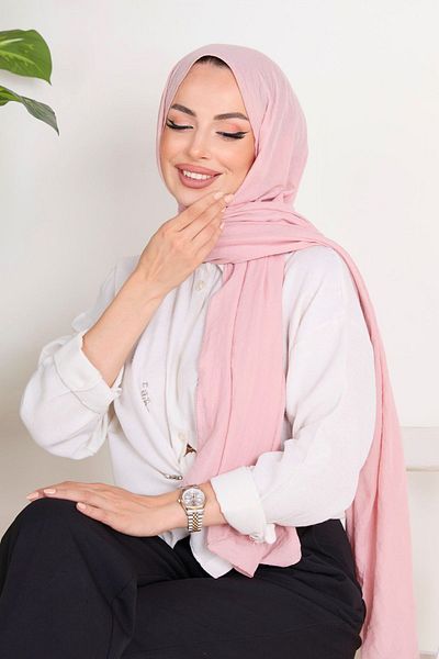 TOFİSA Pink Mio Jazz-Schal, einfarbig, mittelgroß, Damen, 23355