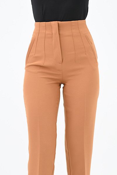 Koza Butik High Waist Women's Crepe Trousers - 6110-23