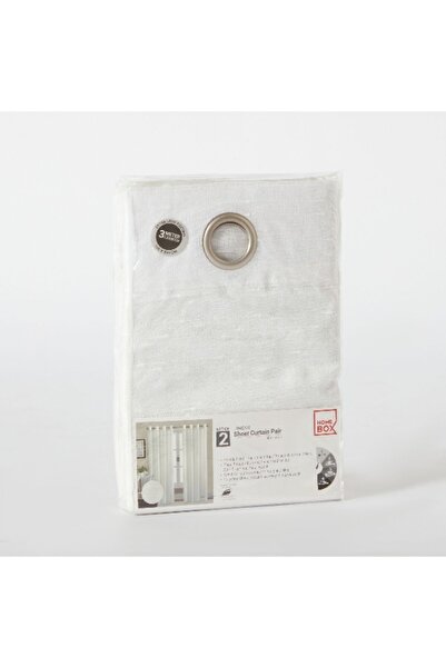 Home Box Linear Sheer Curtain Pair - 140x300 cm