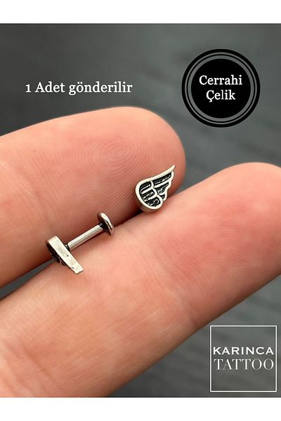 Karınca Piercing Angel Wing Piercing - Ear Helix, Earring Conch, Flat Tragus