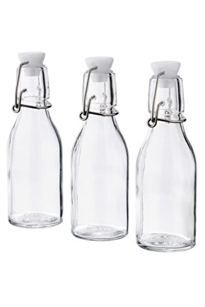 IKEA Cam Küçük Şişe Seti, 3 Adet, 15 cl