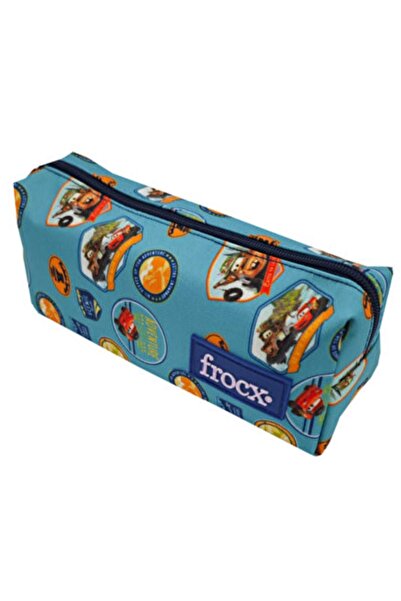 paldem Frocx Mavi Arabalı Kalem Çantası Sevimli Arabalar Kalemlik Anaokulu Ka...
