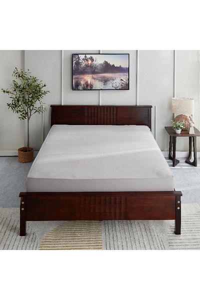 Home Box Bristol Polycotton Double Fitted Sheet - 140x200+25 cm