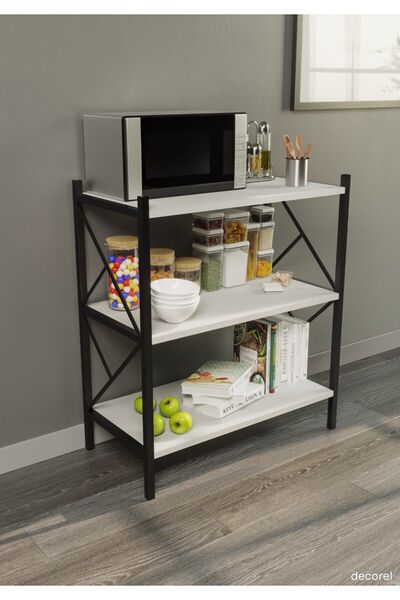 Morpanya Roser Mutfak Bangosu Çok Amaçlı Dolap Raf Kahve Köşesi