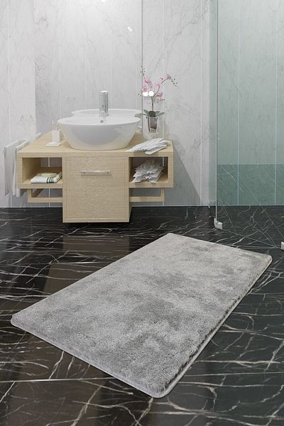 Chilai Home Γκρι ακρυλικό χαλί μπάνιου - 70x120 cm πατάκι πόρτας