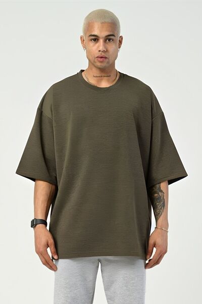 Tarzsokak Bumbac pieptănat respirabil oversize pentru bărbați