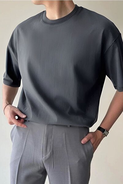 Tarzsokak Tricou pentru bărbați, cu gât crew, super larg, cu mânecă scurtă