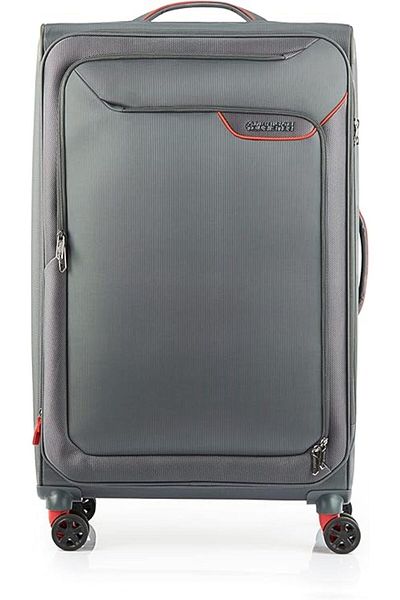 American Tourister APPLITE 4 ECO Soft Large Luggage 82 CM GREY/RED, Red, Carry on
