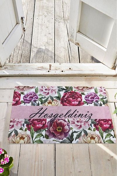 Chilai Home Centra Interior and Exterior PVC Door Mat, Patterned Mat