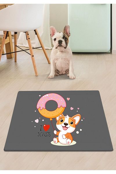 Chilai Home Pvc Krapfen Cat Dog Food Mat - Cat Supplies Accessory