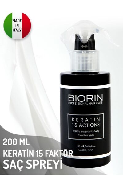 Biorin Keratin 15 Durulanmayan Bakım Spreyi 200ml