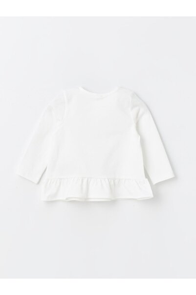 LC Waikiki Dívčí halenka s dlouhým rukávem a vyšívaným výstřihem - sada 2 ks