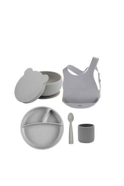 OiOi BLW Nutrition 5-Piece Powder Gray Set