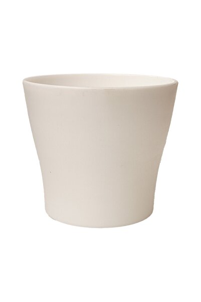 ToXA 0.1 Litre Beyaz Gardenya Kaktüs Saksısı Tabaksız Izgarasız Mat Plastik S...