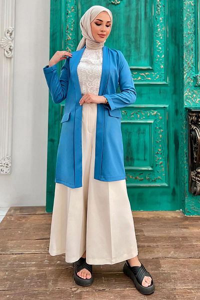 julude Μπουφάν Hijab Sleeved Indigo