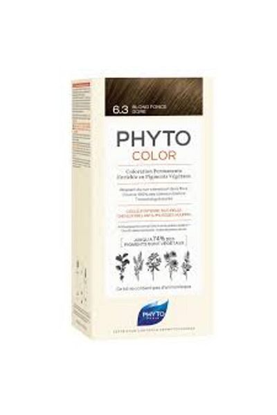 Phyto Phytocolor 6.3 Dark Auburn Gold Permanente pflanzliche Haarfarbe ohne Ammoniak