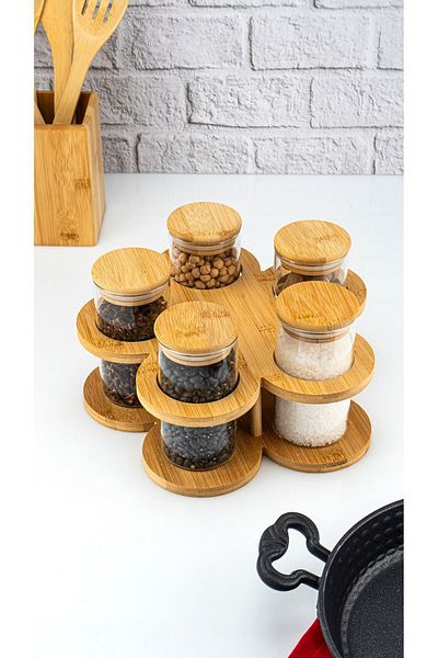 Bambum 6 Pieces Sorrel Spice Bowl Small - with Stand