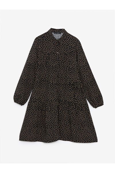 LC Waikiki LCWAIKIKI Maternity πουκάμισο γιακά πουά φόρεμα εγκυμοσύνης