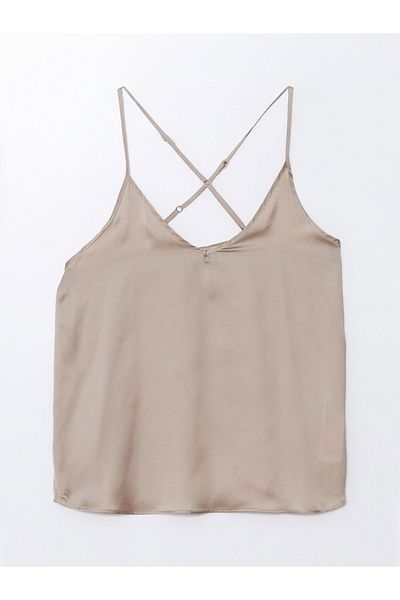 LC Waikiki V-Neck Strappy Women's Shorts Pajama Set