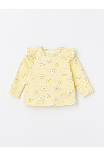 LC Waikiki Dívčí halenka s dlouhým rukávem a vyšívaným výstřihem - sada 2 ks