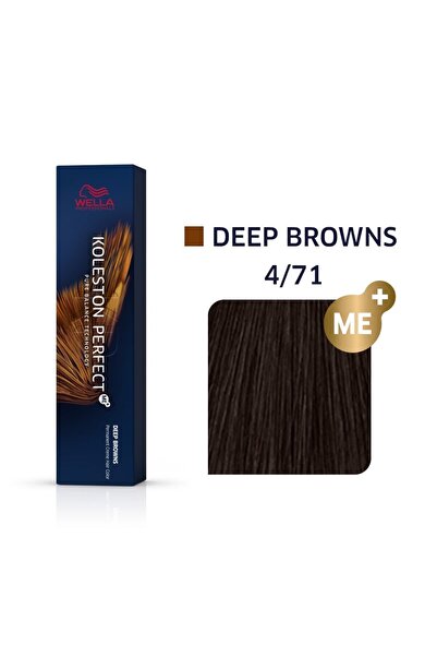 Wella Professionals Koleston Perfect Me+ 4/71 Deep Browns Kalıcı Saç Boyası 60ml