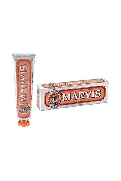 Marvis Ginger Mint Diş Macunu, 85 ml Plak ve Bakterilere Karşı Koruma Sağlayan Uzun Süreli Ferahlık