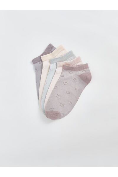 LC Waikiki مجموعة من 5 جوارب نسائية منقوشة